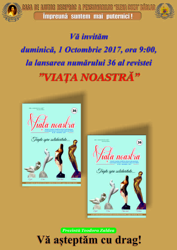 Lansare Revista Viața Noastră nr 36